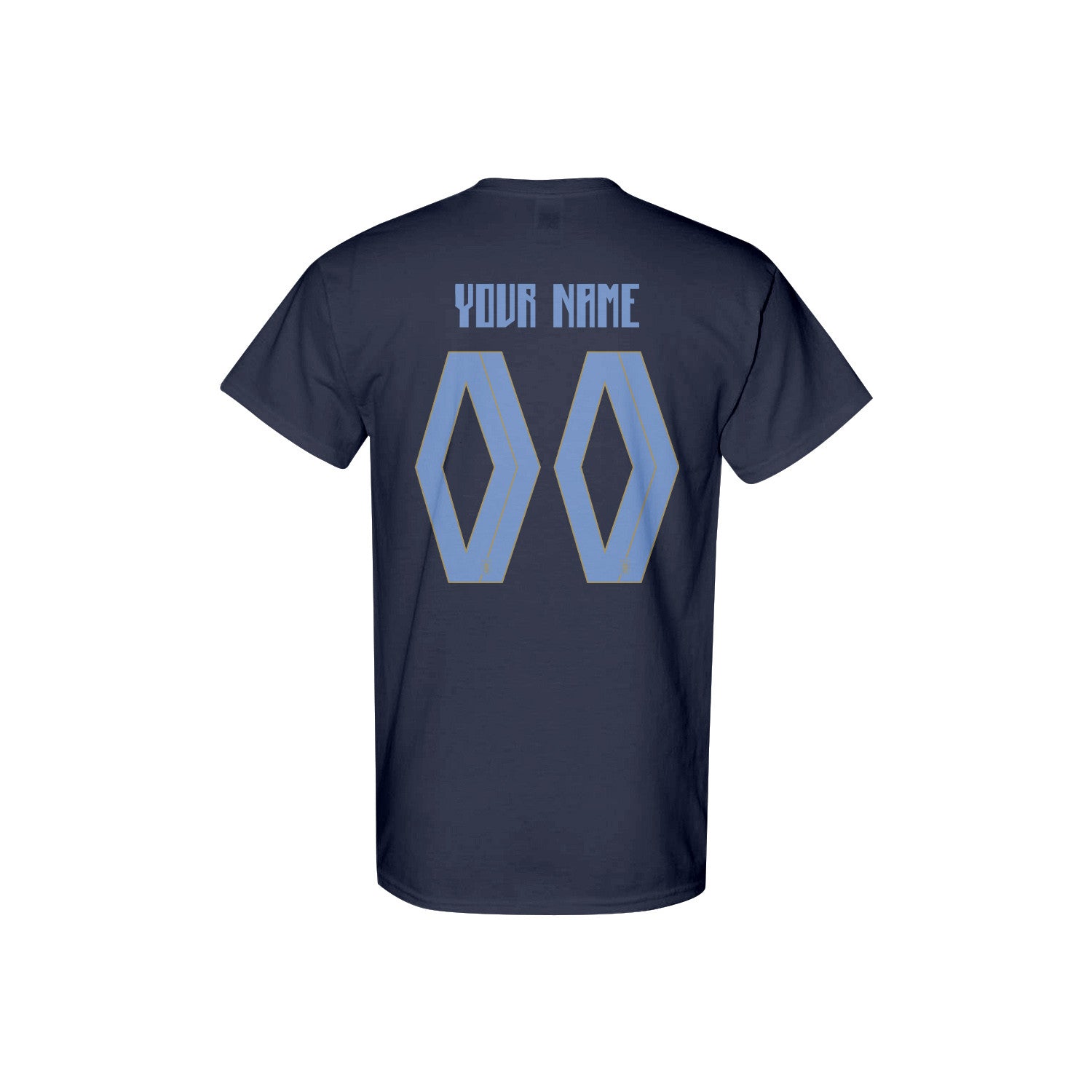 Uruguay Jersey Style Tee for World Cup 2026 - Personalized Soccer Fan T-Shirt