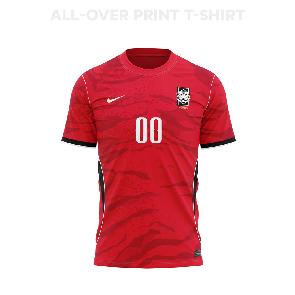 South Korea 2026 Youth Home 3D T-shirt Fully Printed – Personalized – Red