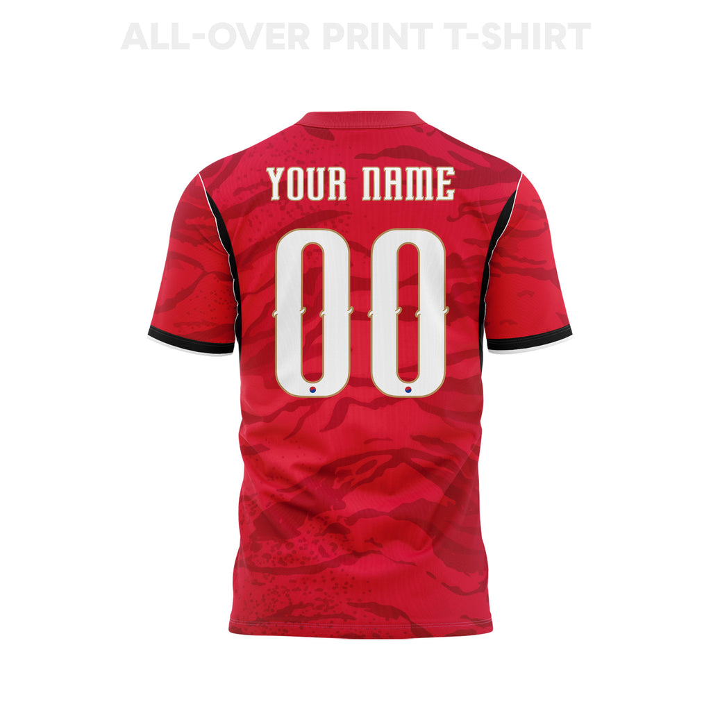 South Korea 2026 Youth Home 3D T-shirt Fully Printed – Personalized – Red