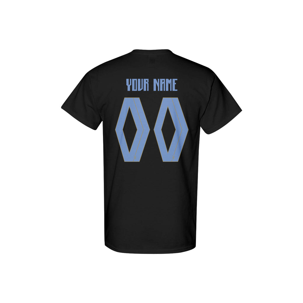 Uruguay Jersey Style Tee for World Cup 2026 - Personalized Soccer Fan T-Shirt