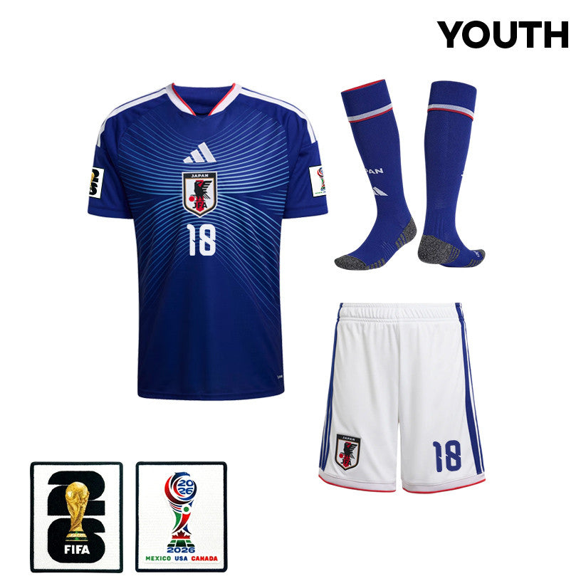 Ayase Ueda 18 Japan 2026 YOUTH Home Kit Set – Blue/White