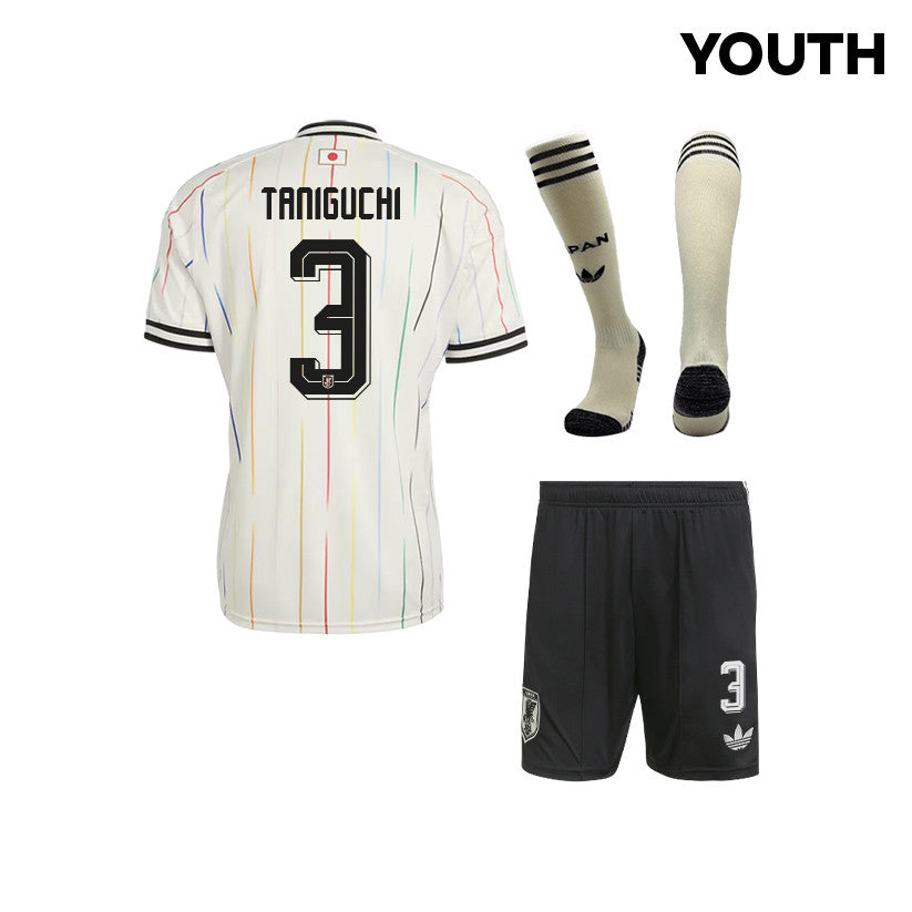 Shogo Taniguchi 3 Japan 2026 YOUTH Away Kit Set – Off White/Black