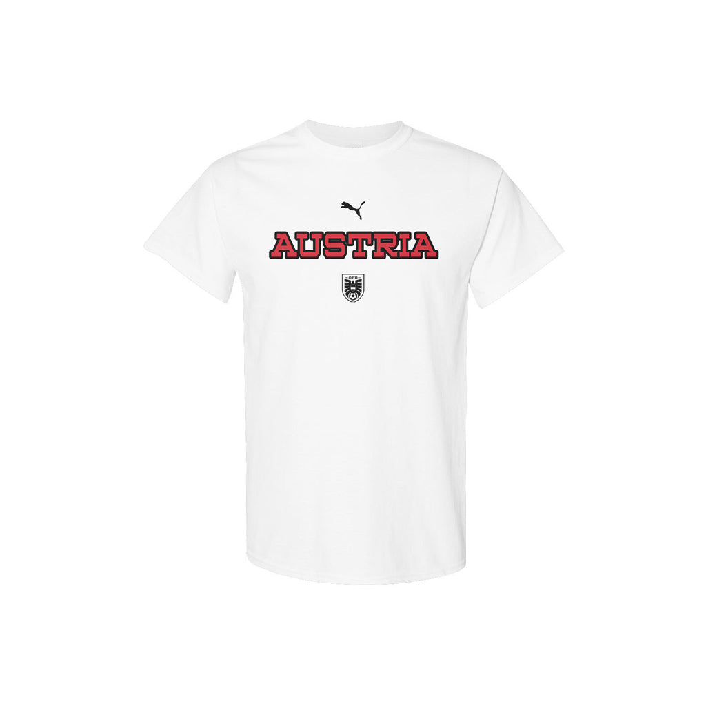 Austria National Team Inspired T-Shirt – World Cup 2026 Fan Edition - White