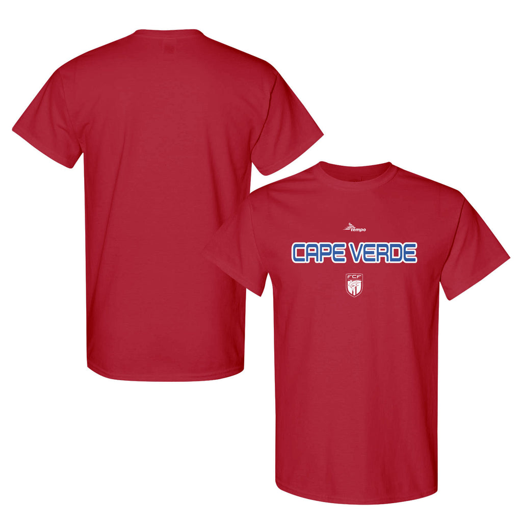 Cape Verde National Team Inspired T-Shirt – World Cup 2026 Fan Edition - Red
