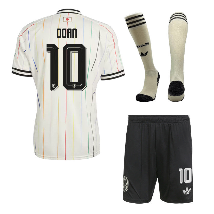 Ritsu Doan 10 Japan 2026 Away Men Kit Set – Off White/Black