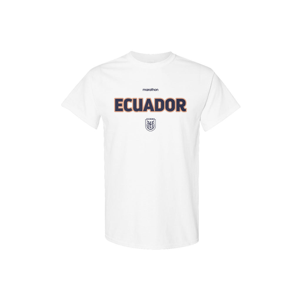 Ecuador National Team Inspired T-Shirt – World Cup 2026 Fan Edition - White