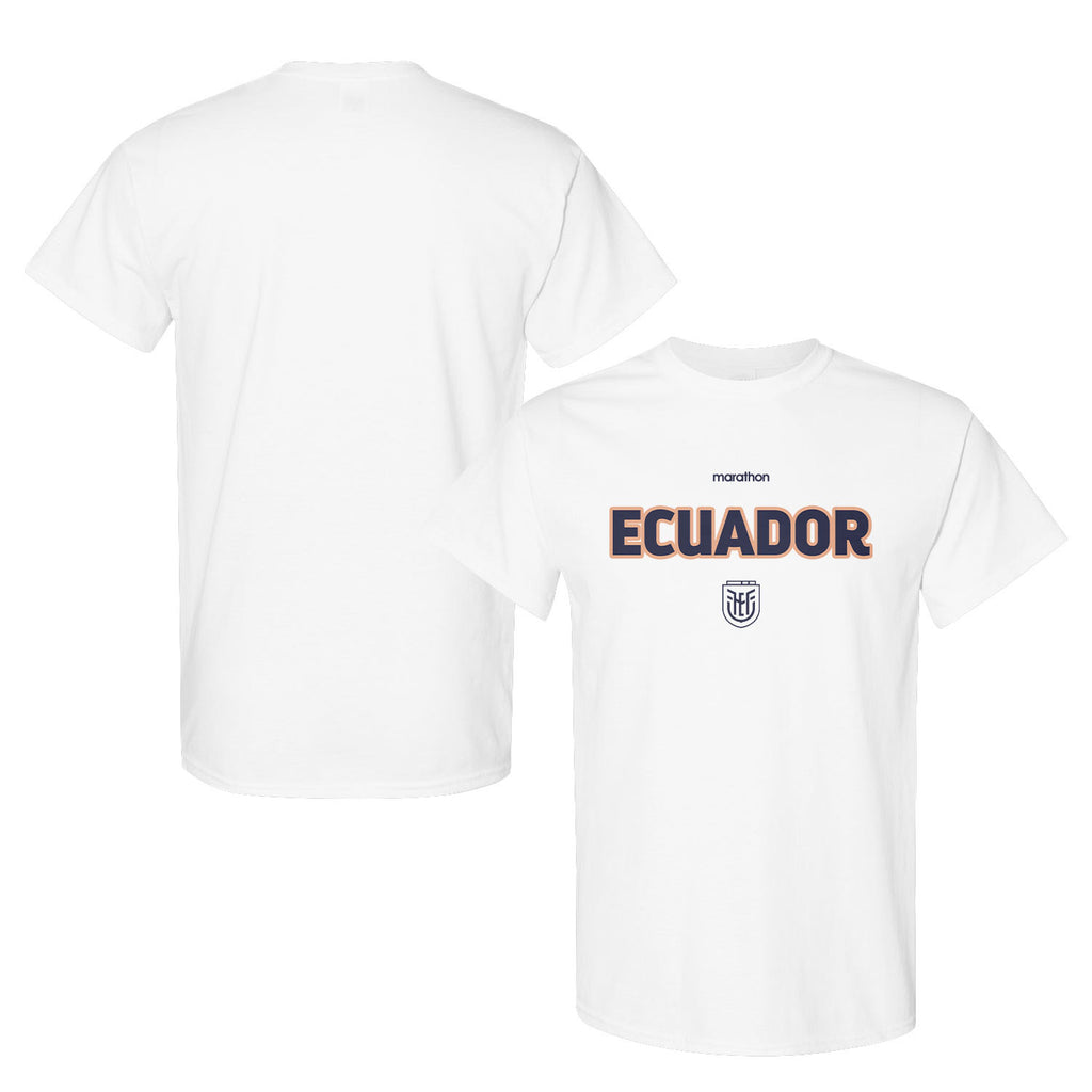 Ecuador National Team Inspired T-Shirt – World Cup 2026 Fan Edition - White