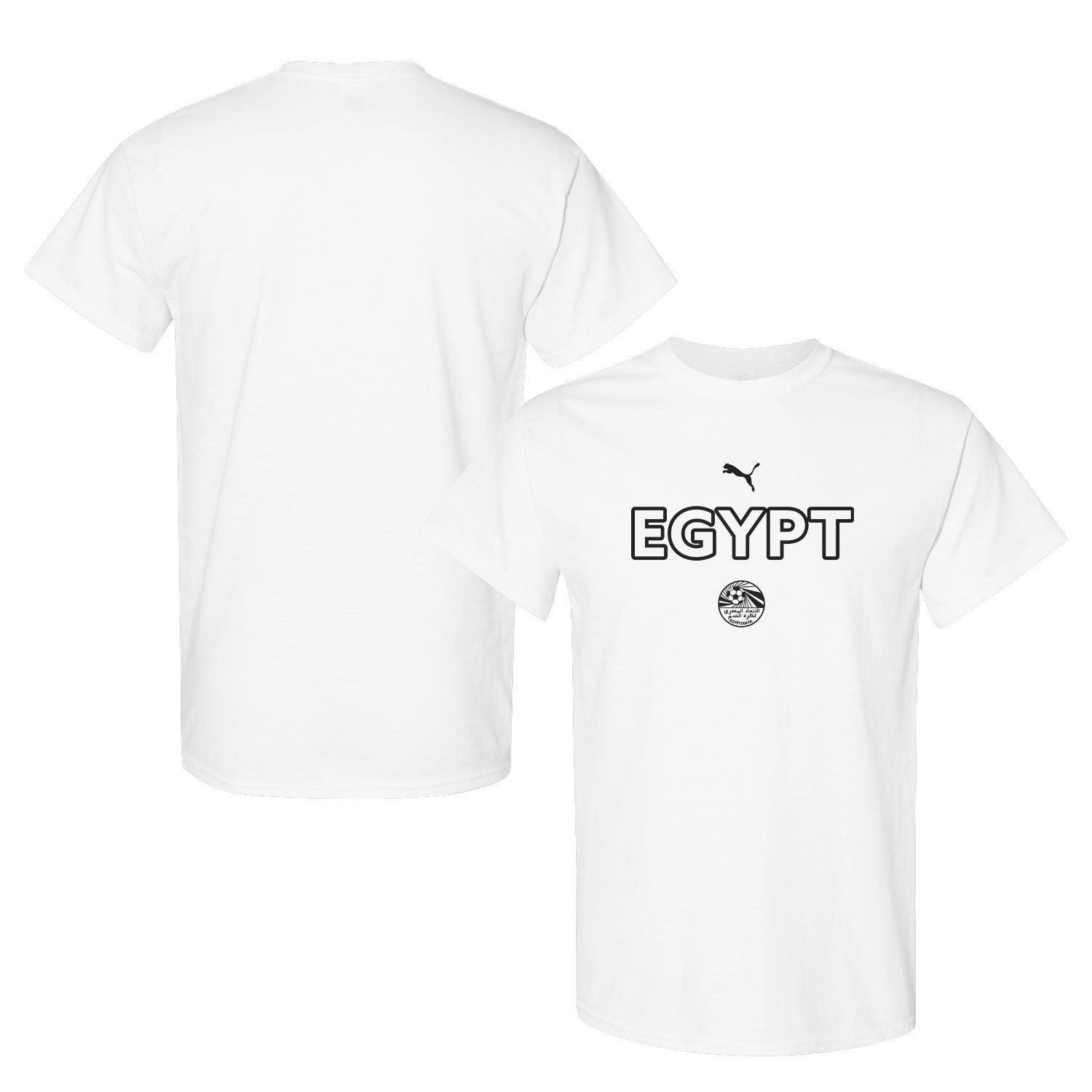 Egypt National Team Inspired T-Shirt – World Cup 2026 Fan Edition - White