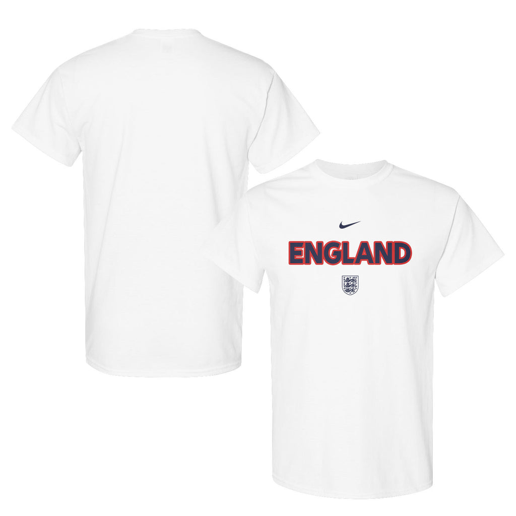 England National Team Inspired T-Shirt – World Cup 2026 Fan Edition - White