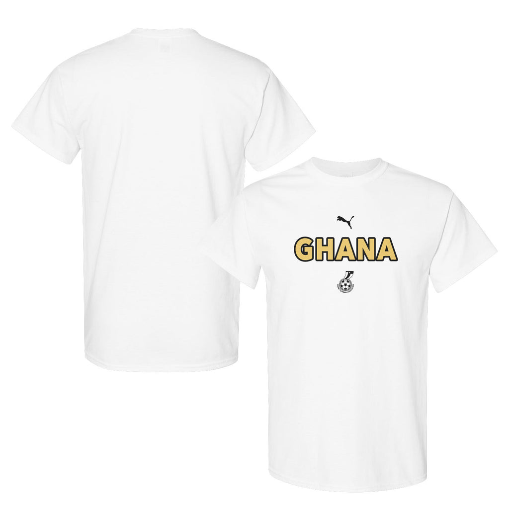 Ghana National Team Inspired T-Shirt – World Cup 2026 Fan Edition - White