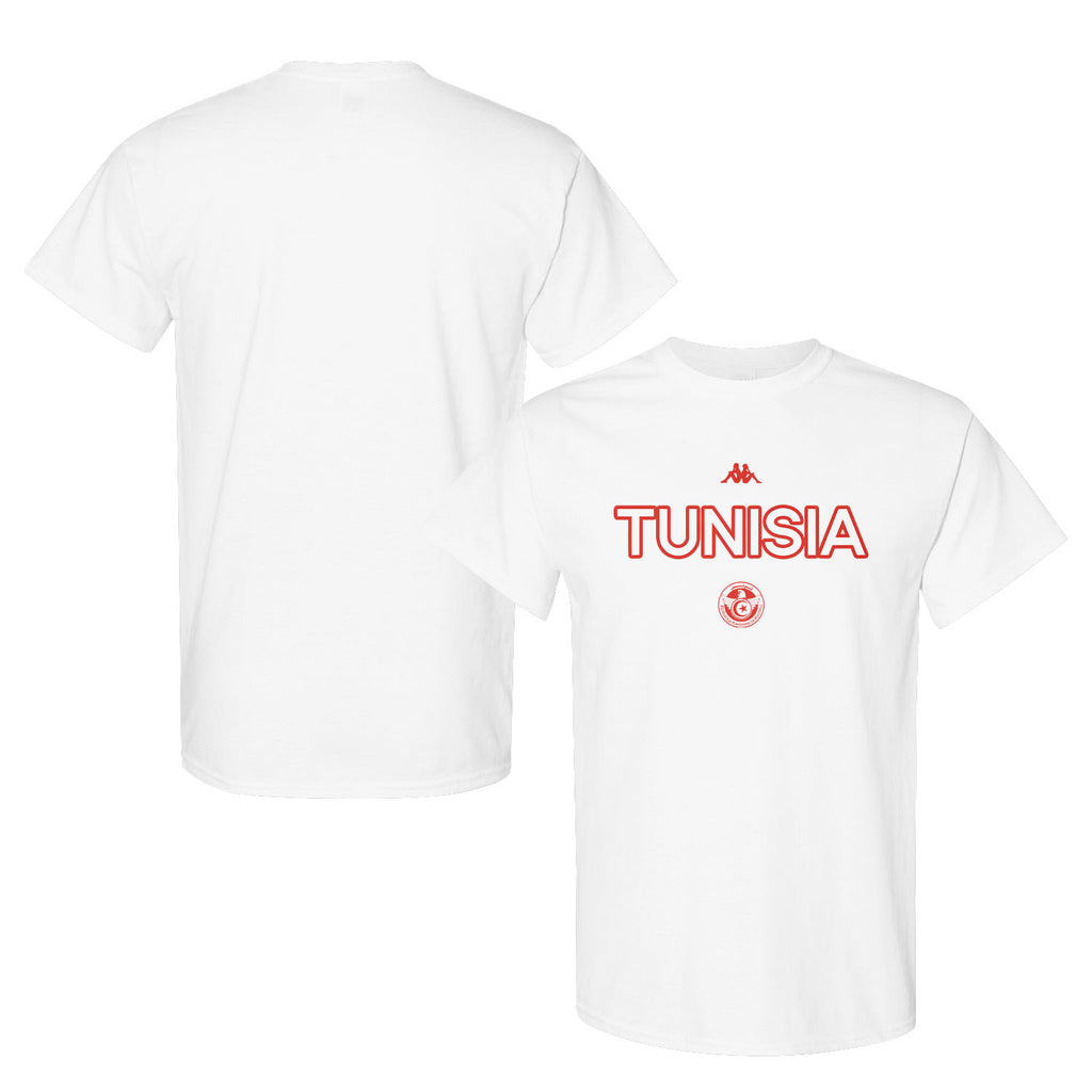 Tunisia National Team Inspired T-Shirt – World Cup 2026 Fan Edition - White