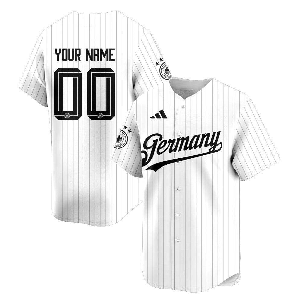 Germany 2026 Inspired Retro Soccer Baseball Jersey – Personalized Full Print
