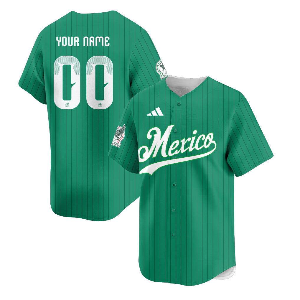 Mexico 2026 Inspired Retro Soccer Baseball Jersey – Personalized Full Print