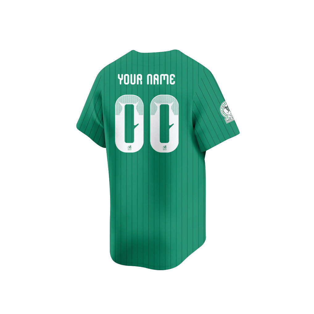 Mexico 2026 Inspired Retro Soccer Baseball Jersey – Personalized Full Print