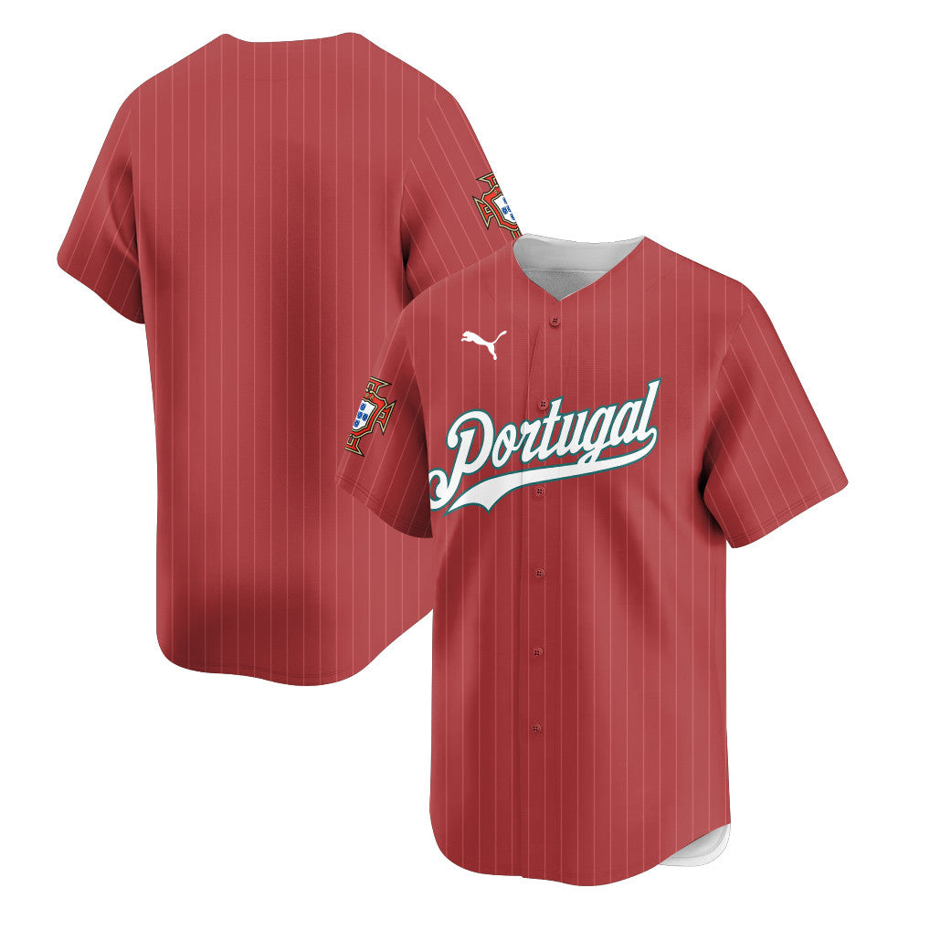 Portugal 2026 Inspired Retro Soccer Baseball Jersey – Full Print