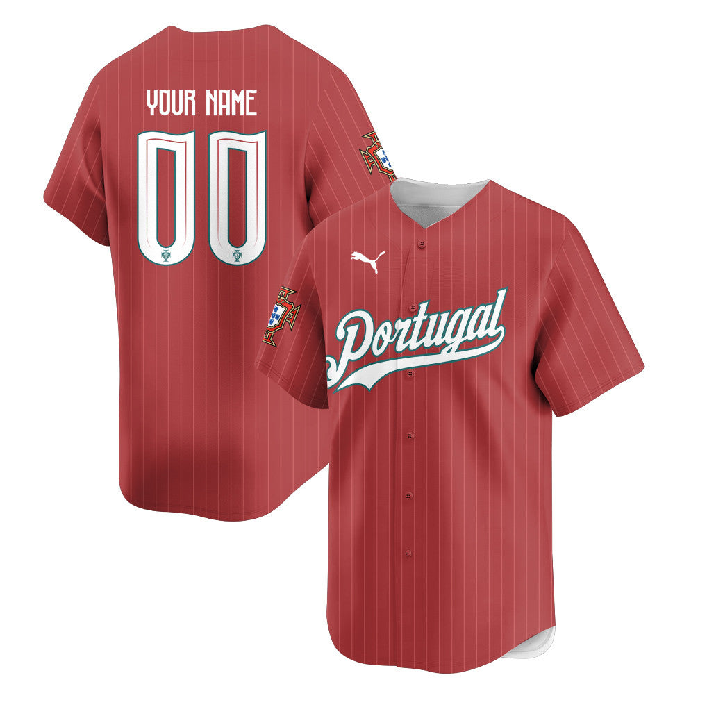 Portugal 2026 Inspired Retro Soccer Baseball Jersey – Personalized Full Print