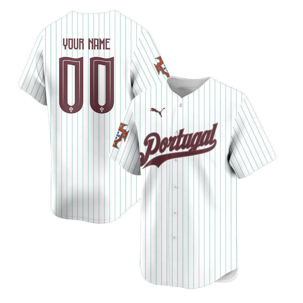 Portugal 2026 Inspired Retro Soccer Baseball Jersey – Personalized Full Print