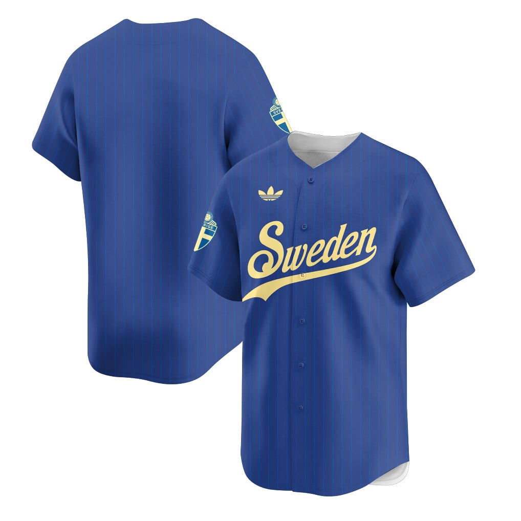Sweden 2026 Inspired Retro Soccer Baseball Jersey – Full Print