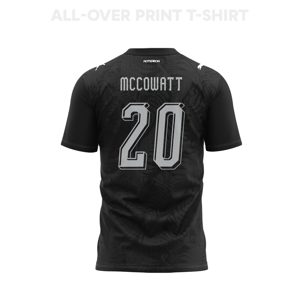 Callum McCowatt 20 New Zealand 2026 Home 3D T-Shirt Fully Printed – Unisex, Black