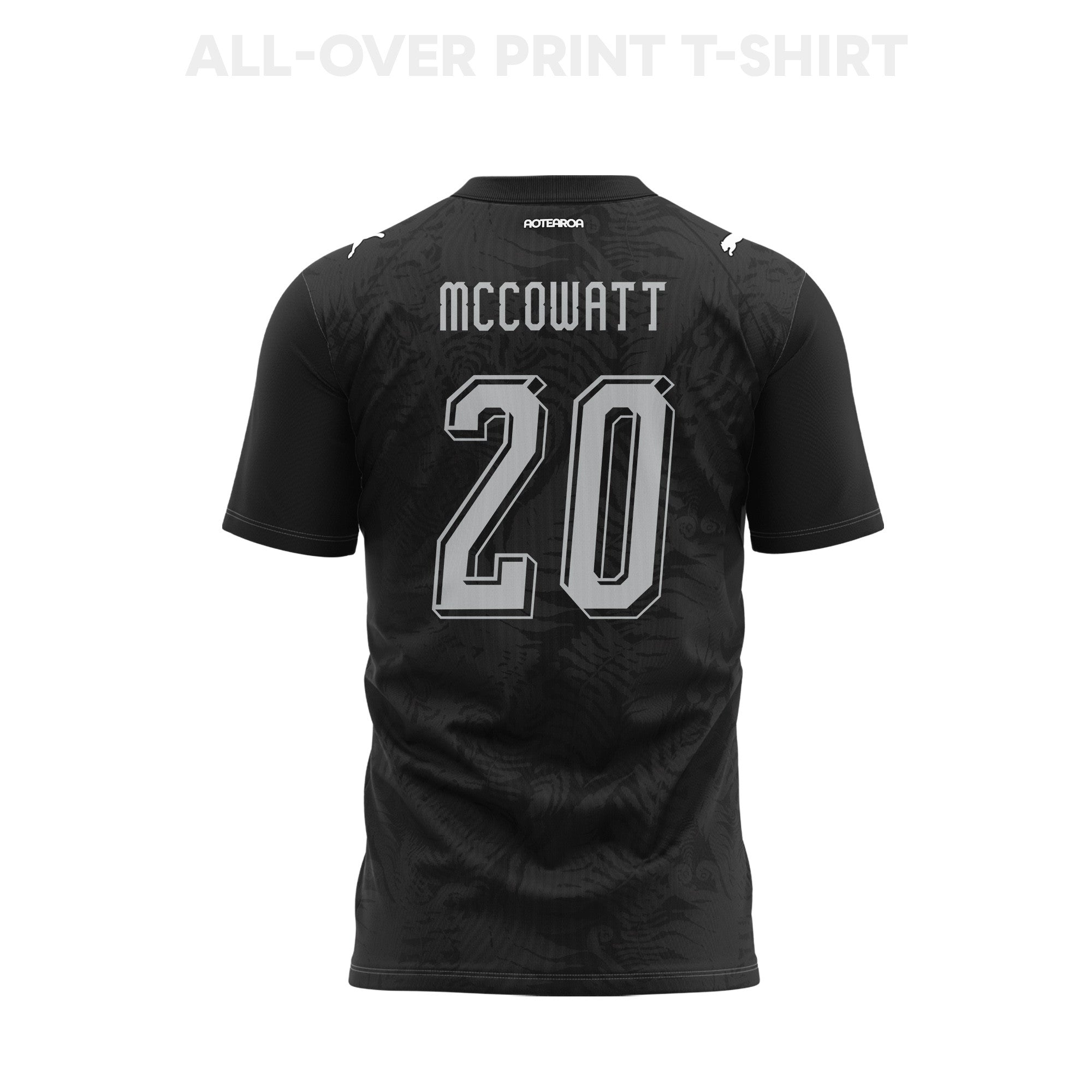 Callum McCowatt 20 New Zealand 2026 Home 3D T-Shirt Fully Printed – Unisex, Black