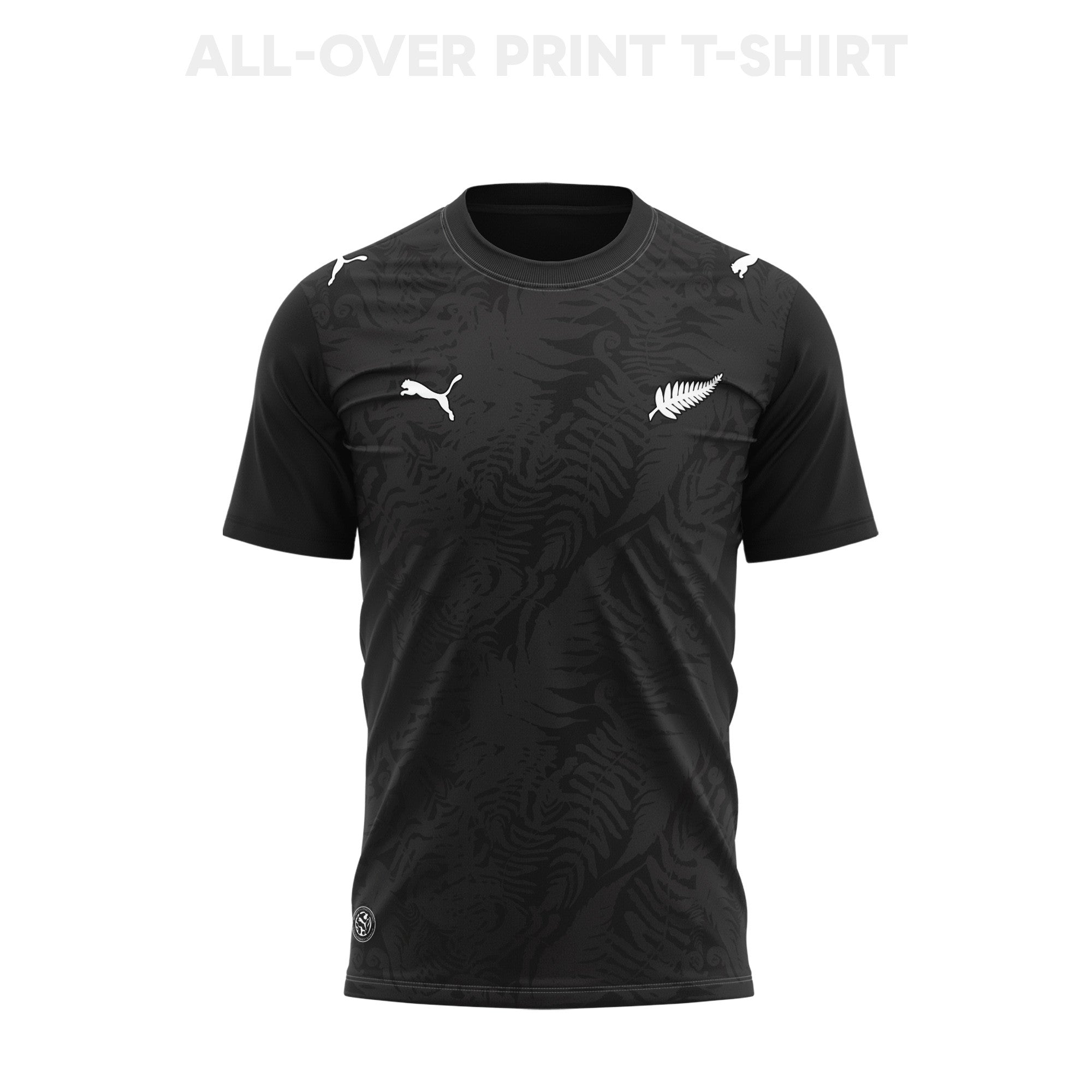 New Zealand 2026 Home 3D T-Shirt Fully Printed – Unisex, Black