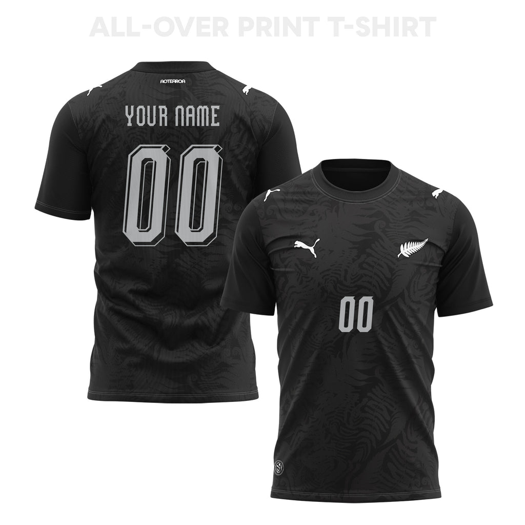 New Zealand 2026 Home 3D T-Shirt Fully Printed – Personalized – Unisex, Black