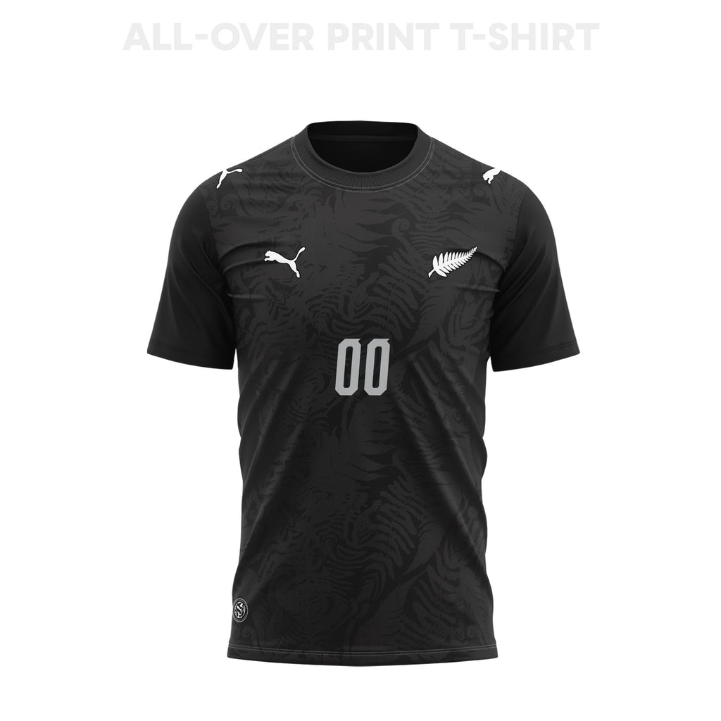 New Zealand 2026 Home 3D T-Shirt Fully Printed – Personalized – Unisex, Black