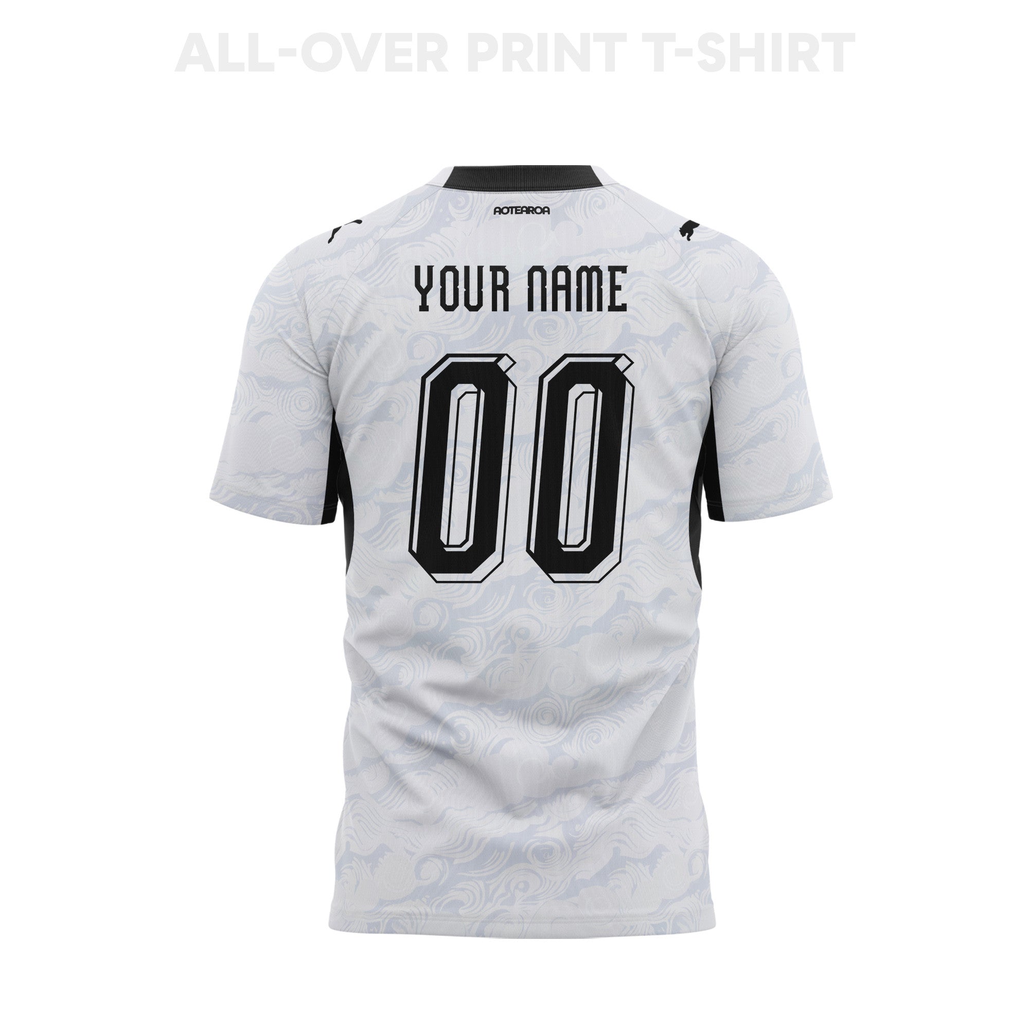 New Zealand 2026 Youth Away 3D T-shirt Fully Printed – Personalized – White