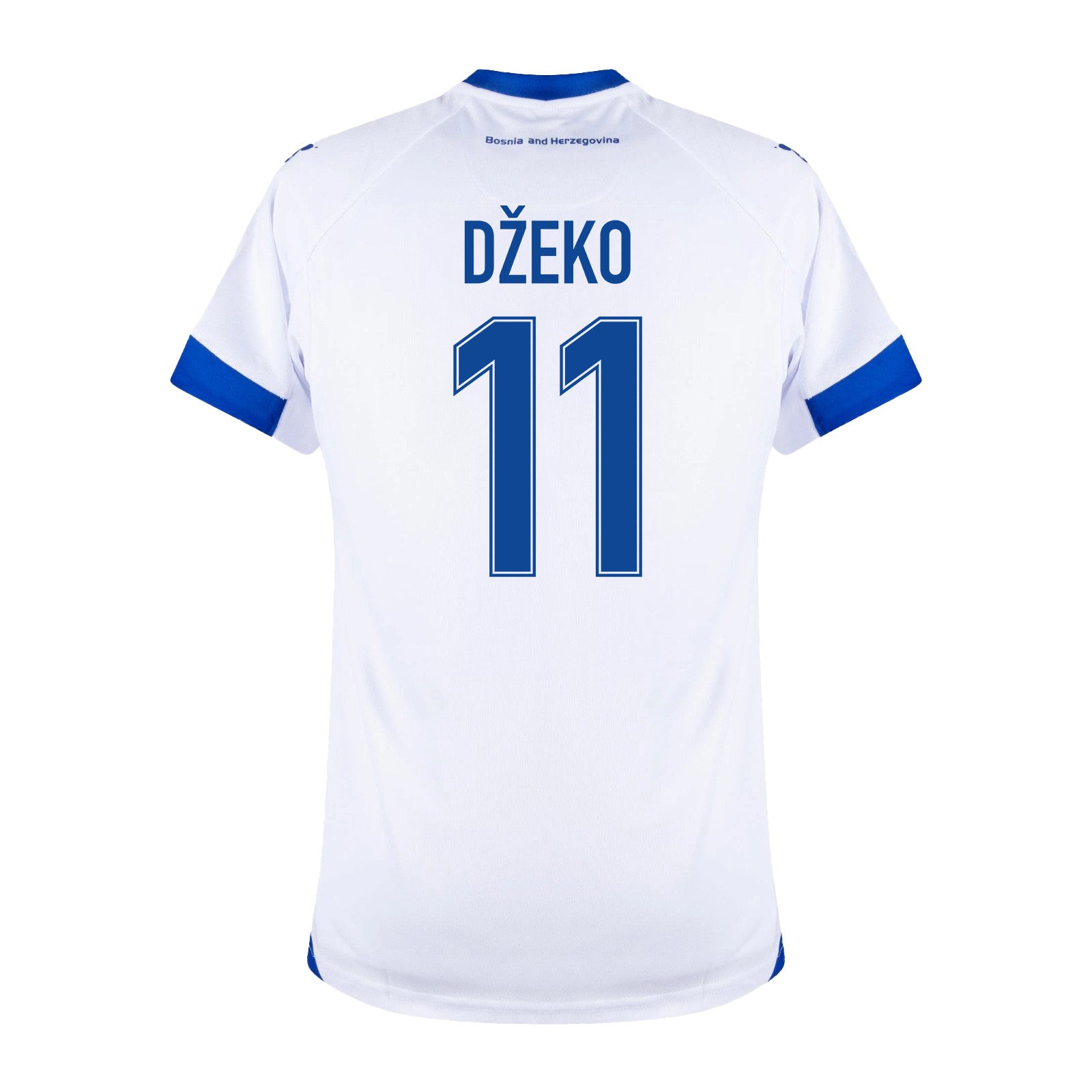 Edin Džeko 11 Bosnia and Herzegovina 2026 Away Jersey - White, Men