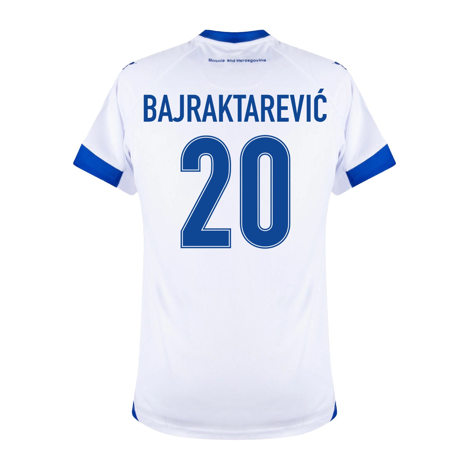 Esmir Bajraktarević 20 Bosnia and Herzegovina 2026 Away Jersey - White, Men