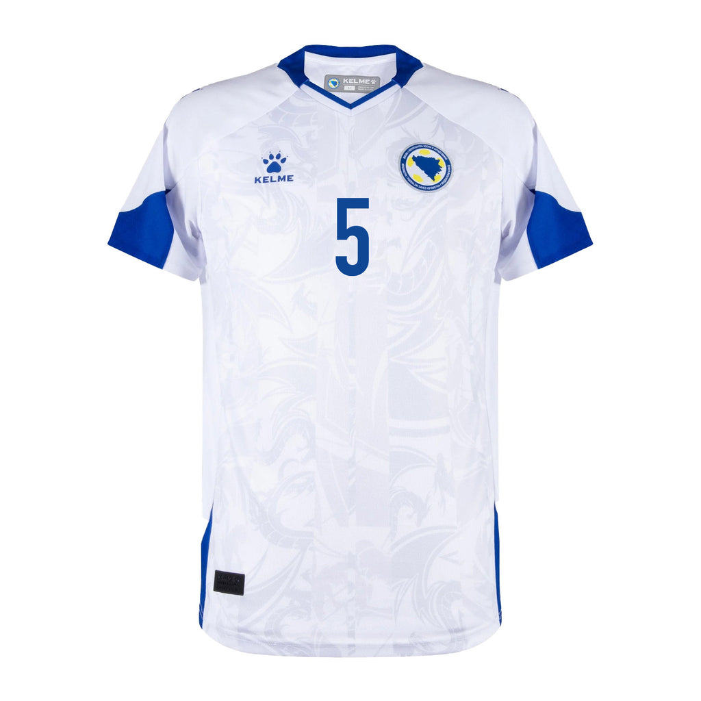 Sead Kolašinac 5 Bosnia and Herzegovina 2026 Away Jersey - White, Men