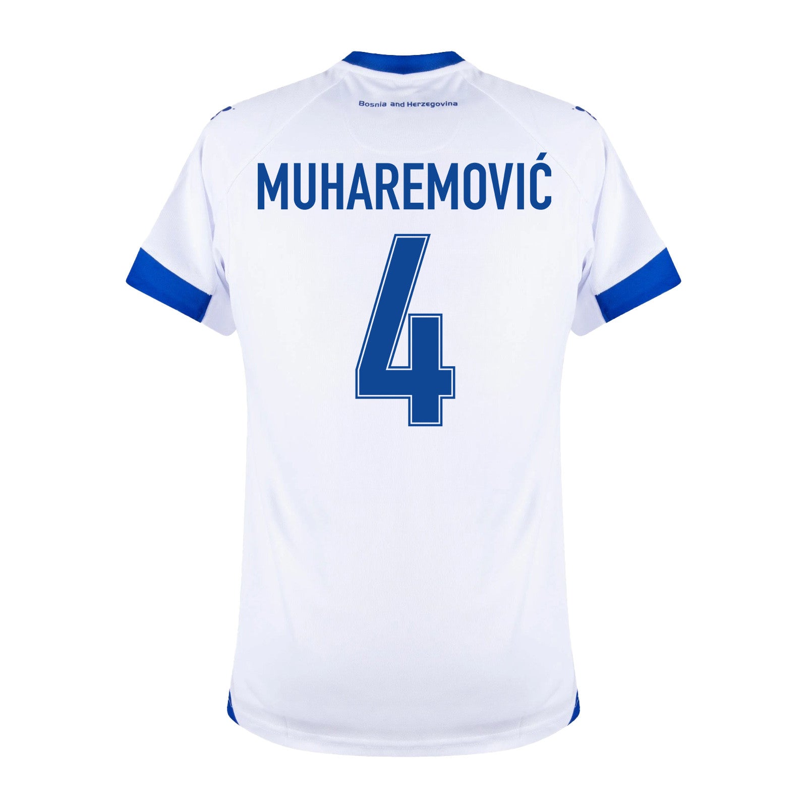 Tarik Muharemović 4 Bosnia and Herzegovina 2026 Away Jersey - White, Men