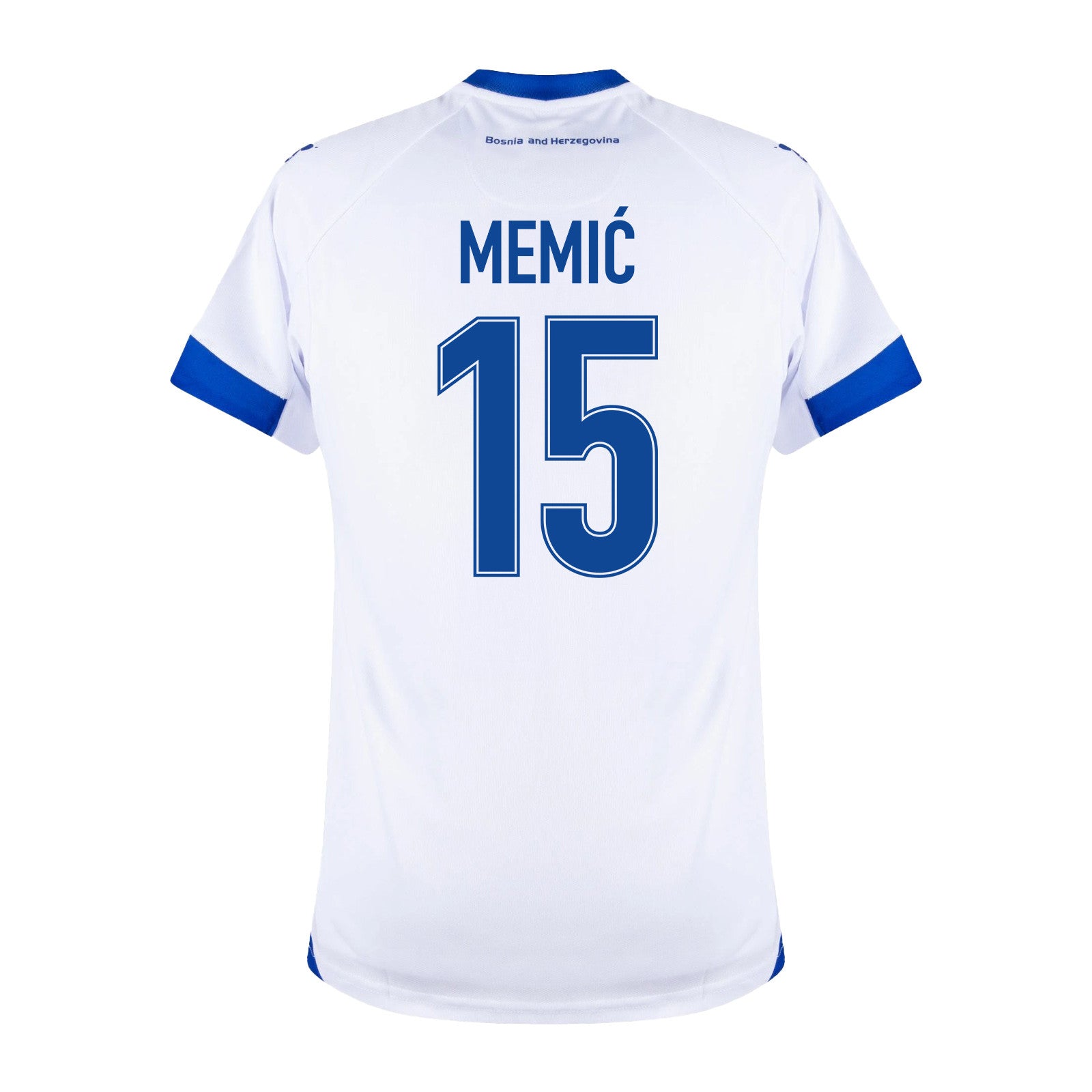 Amar Memić 15 Bosnia and Herzegovina 2026 Away Jersey - White, Men
