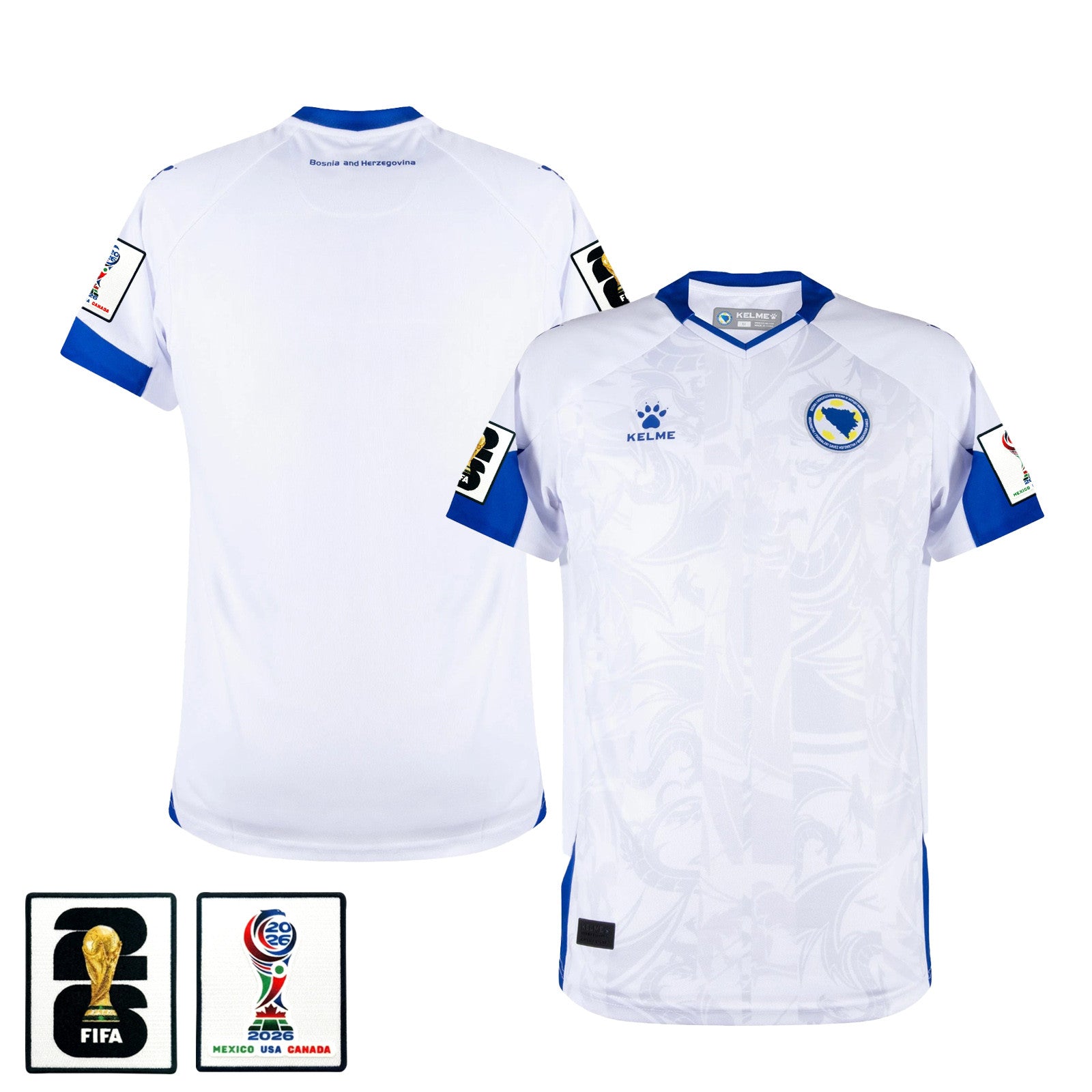 Bosnia and Herzegovina 2026 Away Jersey - White, Men