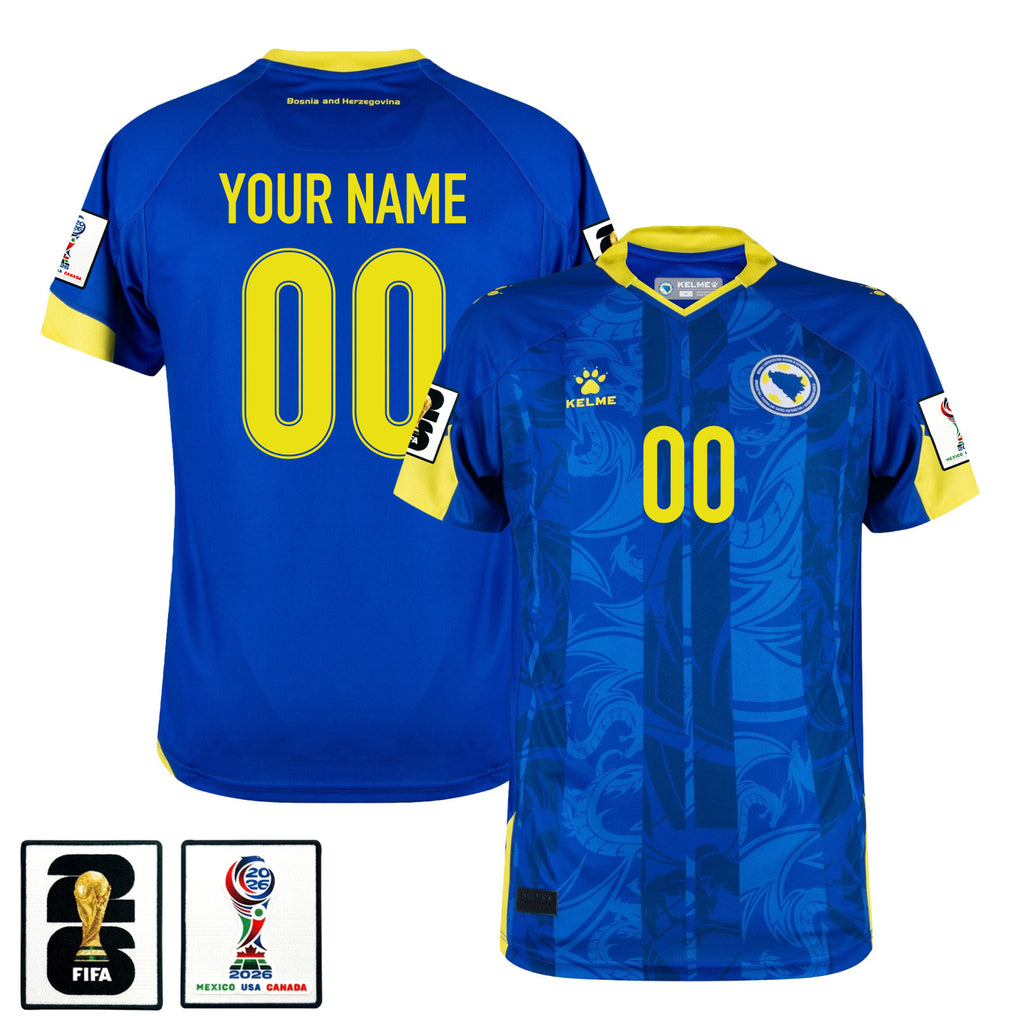 Bosnia and Herzegovina 2026 Home Jersey - Personalized - Blue, Men