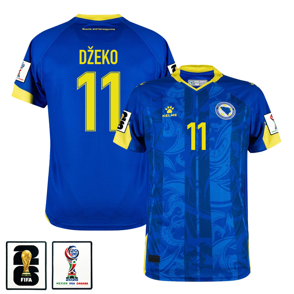 Edin Džeko 11 Bosnia and Herzegovina 2026 Home Jersey - Blue, Men