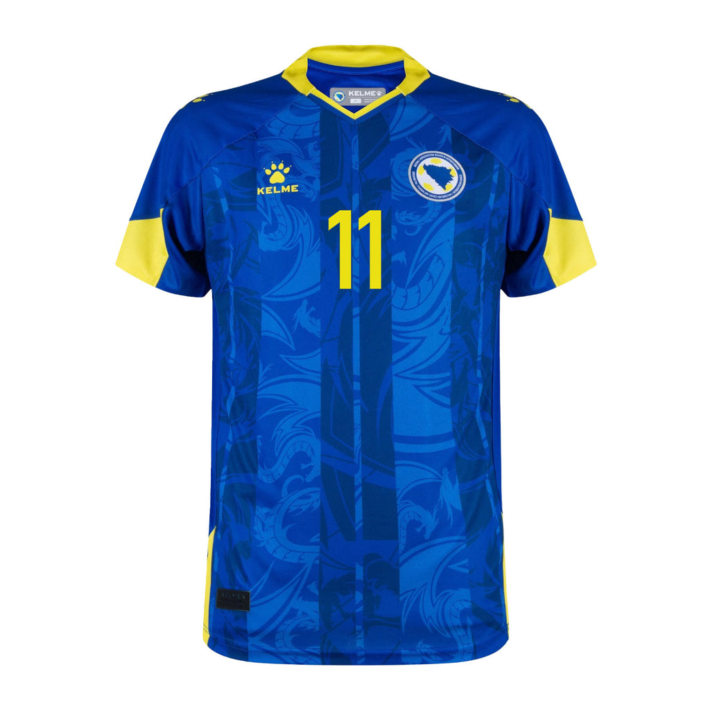 Edin Džeko 11 Bosnia and Herzegovina 2026 Home Jersey - Blue, Men