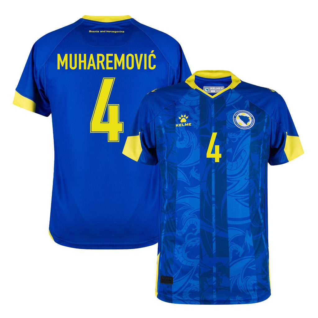 Tarik Muharemović 4 Bosnia and Herzegovina 2026 Home Jersey - Blue, Men
