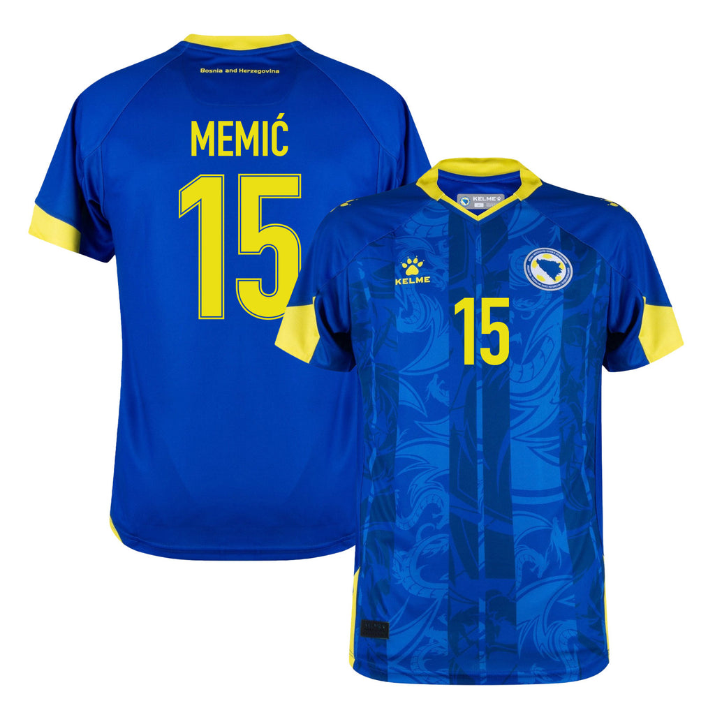 Amar Memić 15 Bosnia and Herzegovina 2026 Home Jersey - Blue, Men