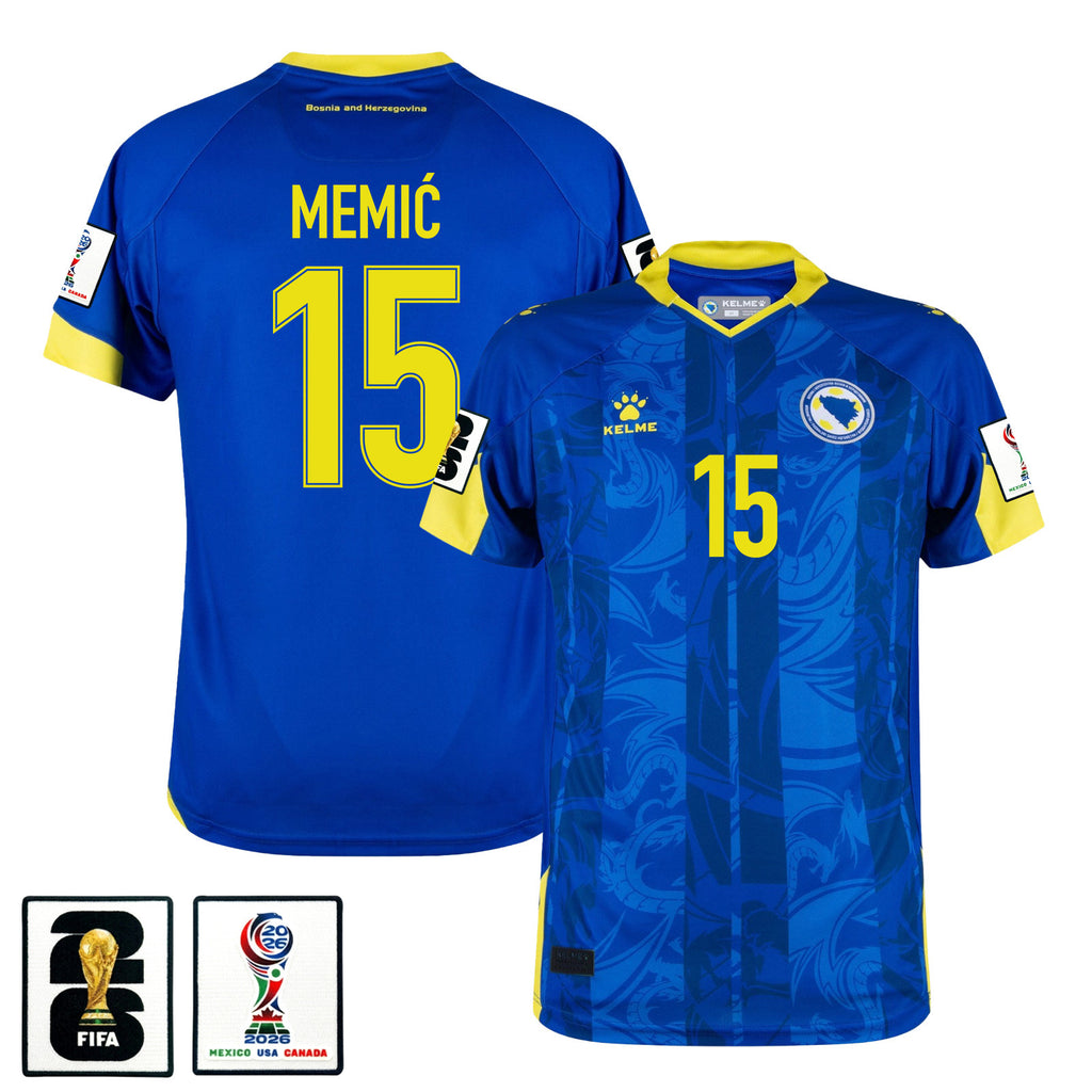 Amar Memić 15 Bosnia and Herzegovina 2026 Home Jersey - Blue, Men