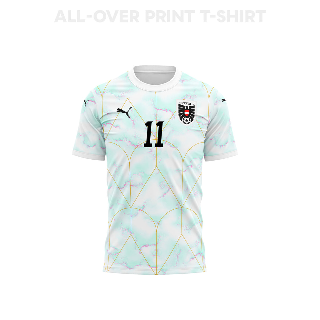 Michael Gregoritsch 11 Youth Austria 2026 Away 3D T-shirt Fully Printed – White