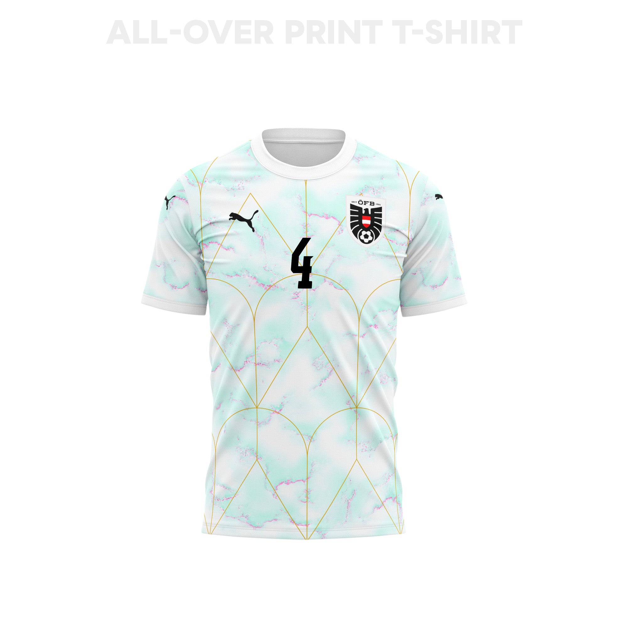 David Alaba 4 Youth Austria 2026 Away 3D T-shirt Fully Printed – White