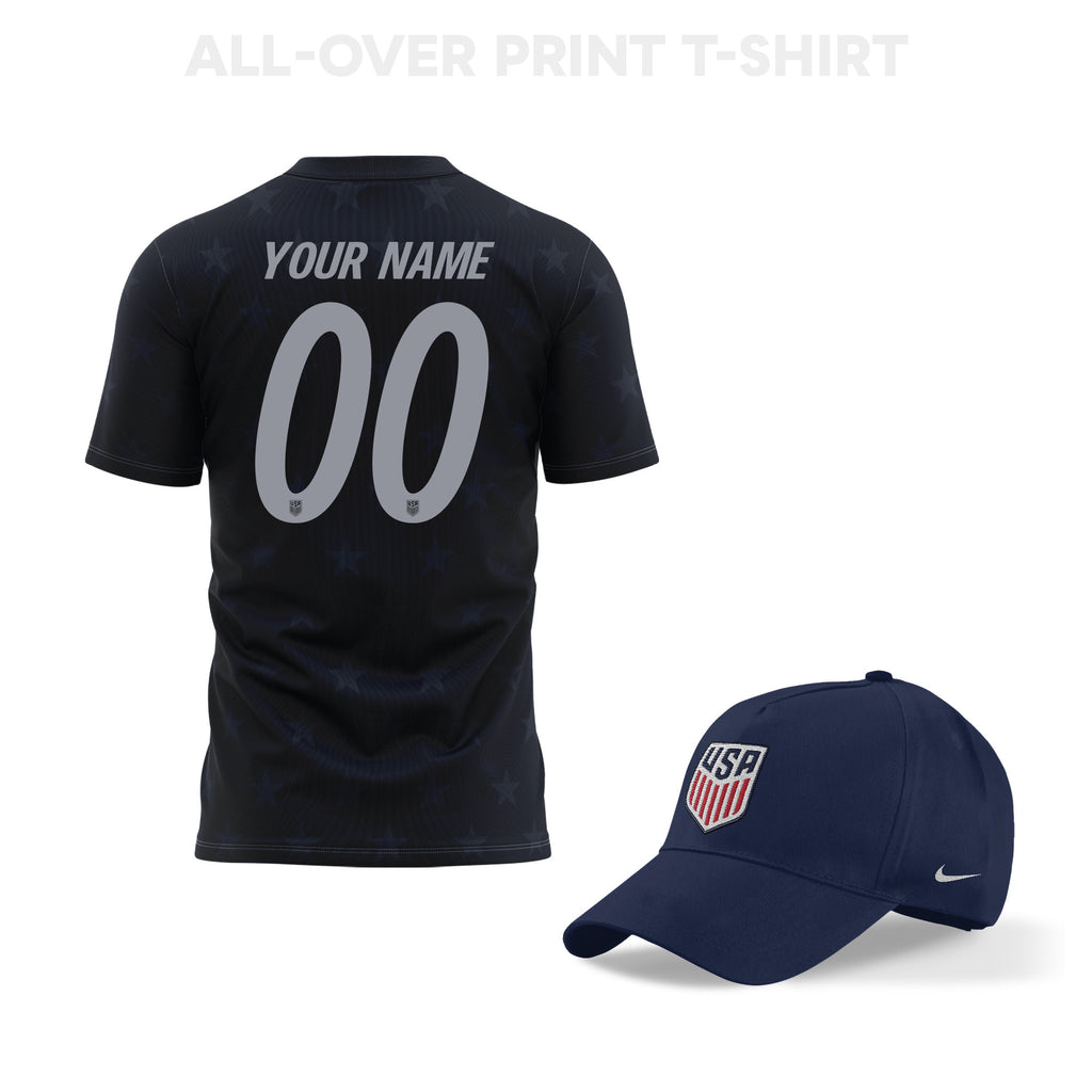 USA World Cup 2026 Personalized Fan Gear Set – 3D T-Shirt & Baseball Cap