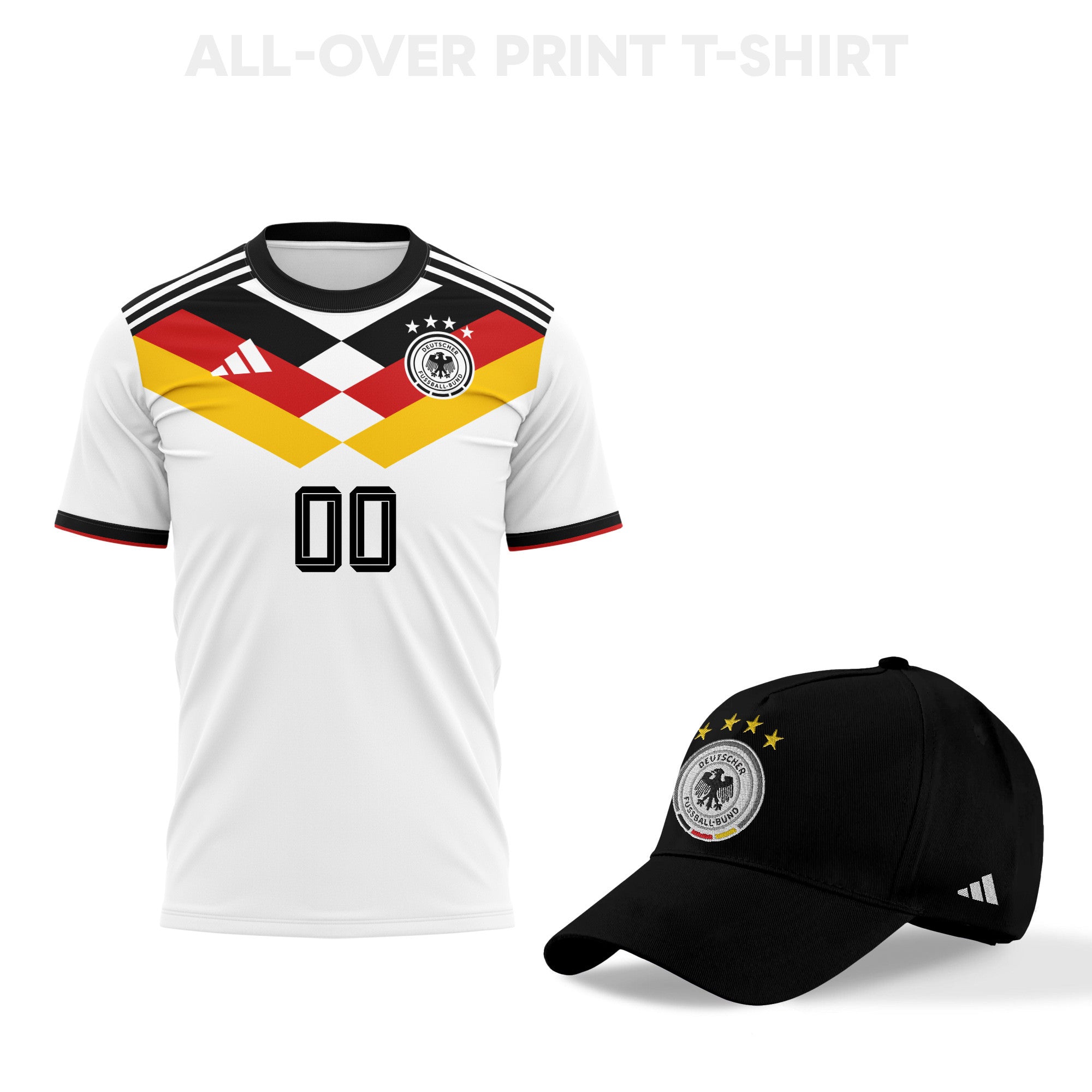 Germany World Cup 2026 Personalized Fan Gear Set – 3D T-Shirt & Baseball Cap