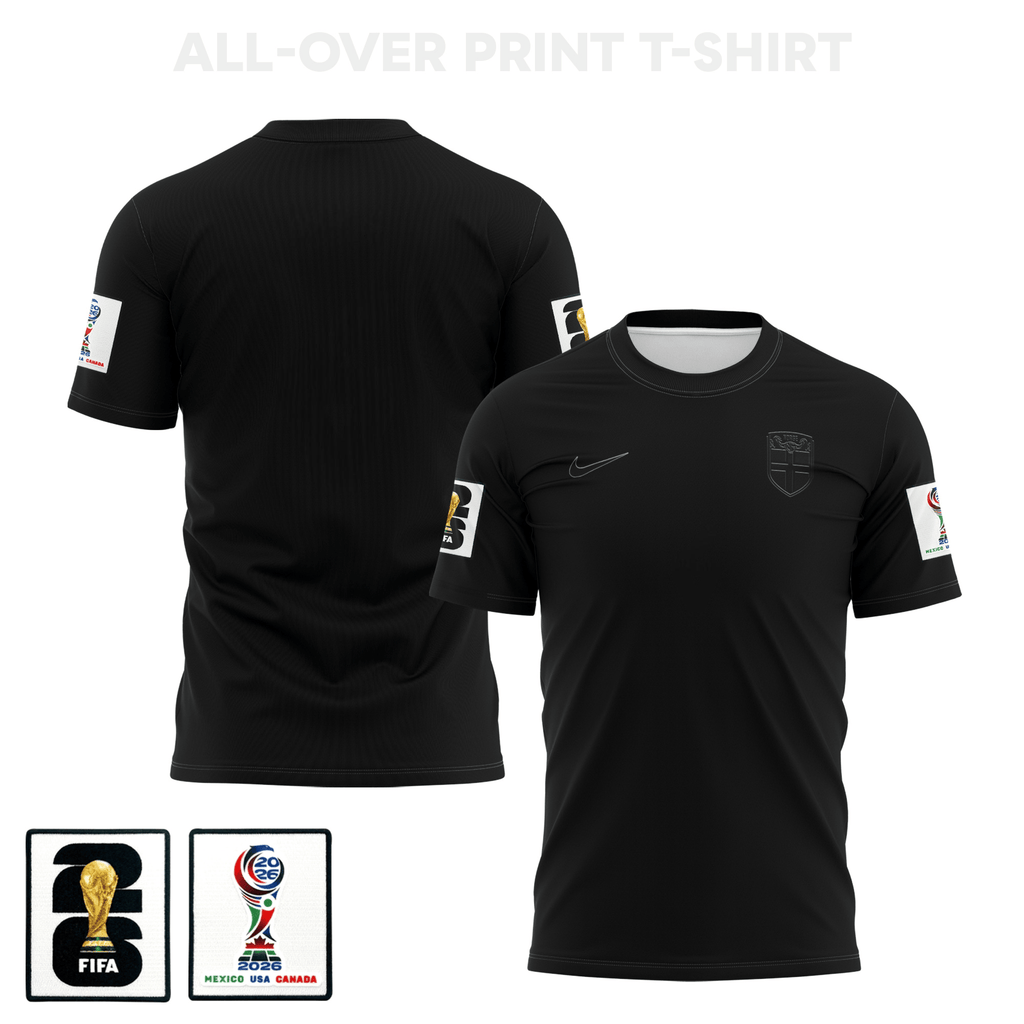 Norway 2026 Away 3D T-Shirt Fully Printed – Unisex, Black
