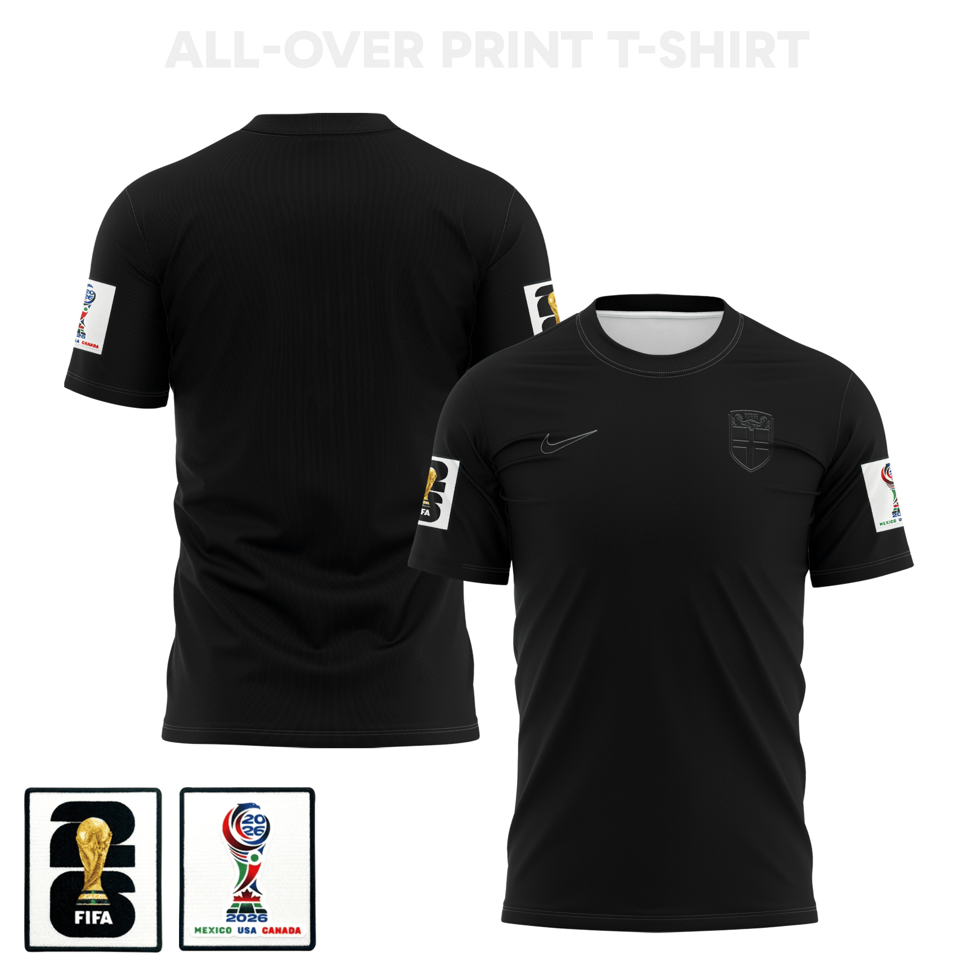 Norway 2026 Away 3D T-Shirt Fully Printed – Unisex, Black