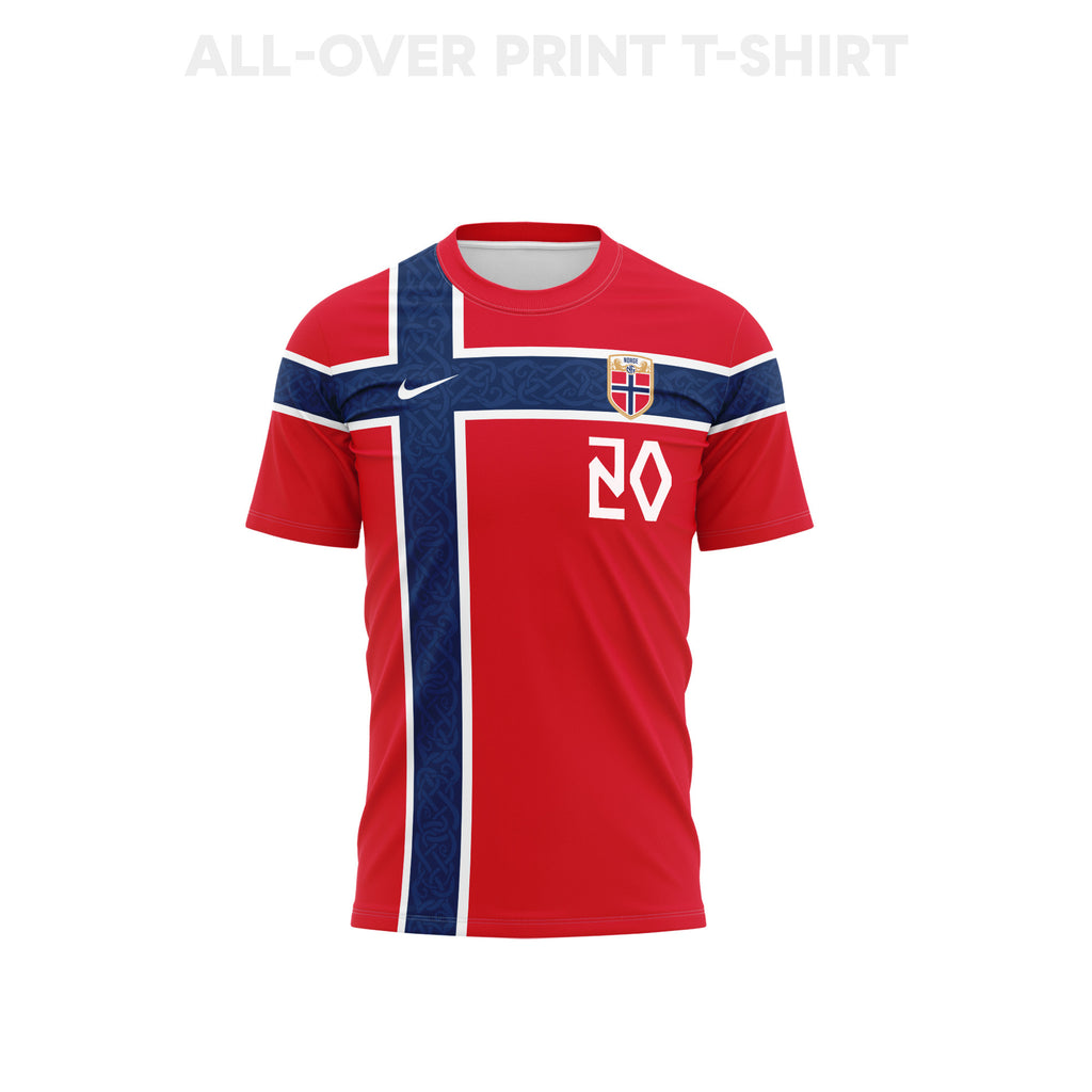 Antonio Nusa 20 Norway 2026 Home 3D T-Shirt Fully Printed – Unisex, Red