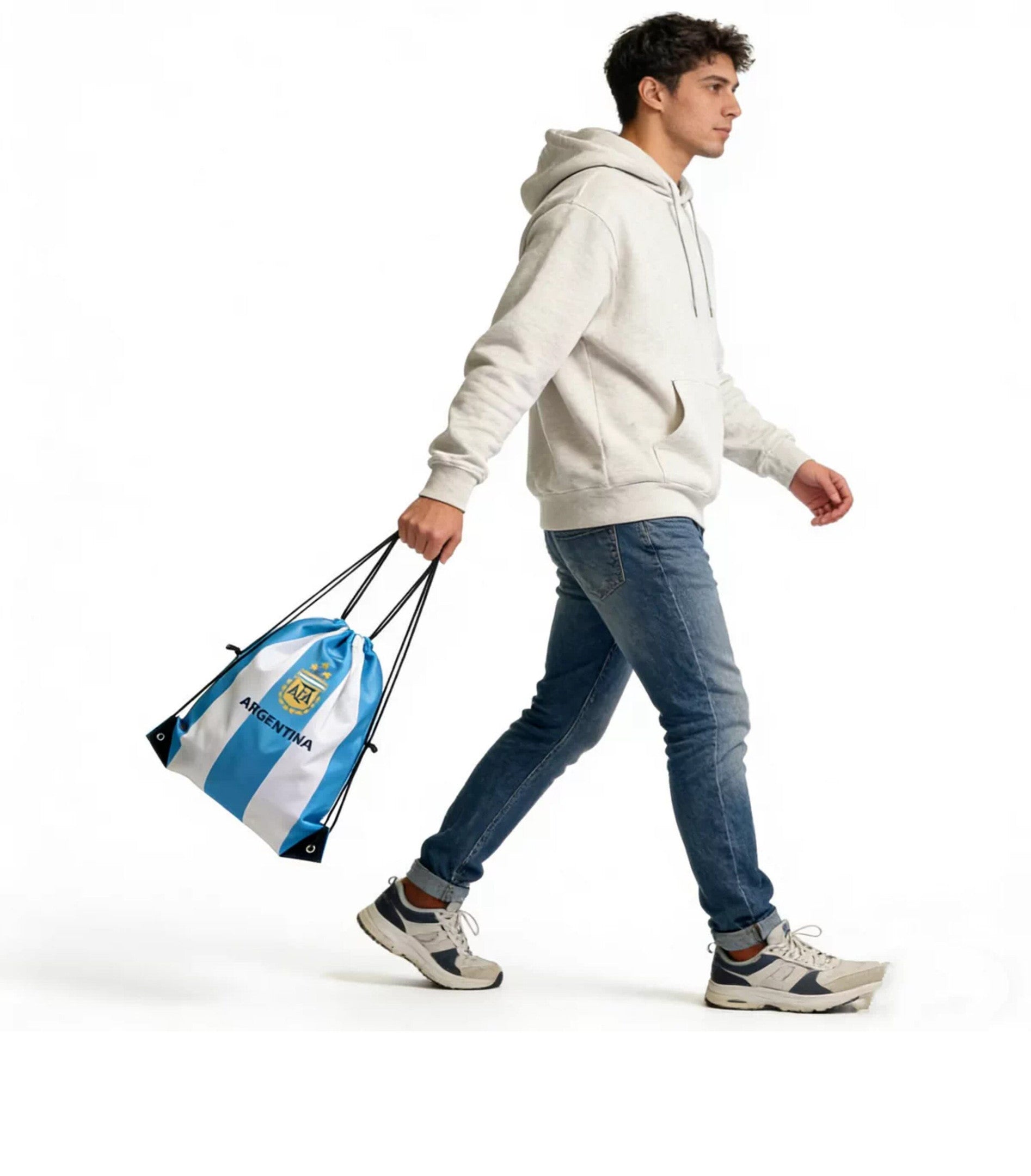 Argentina Soccer Fan Drawstring Bag – World Cup 2026 Edition