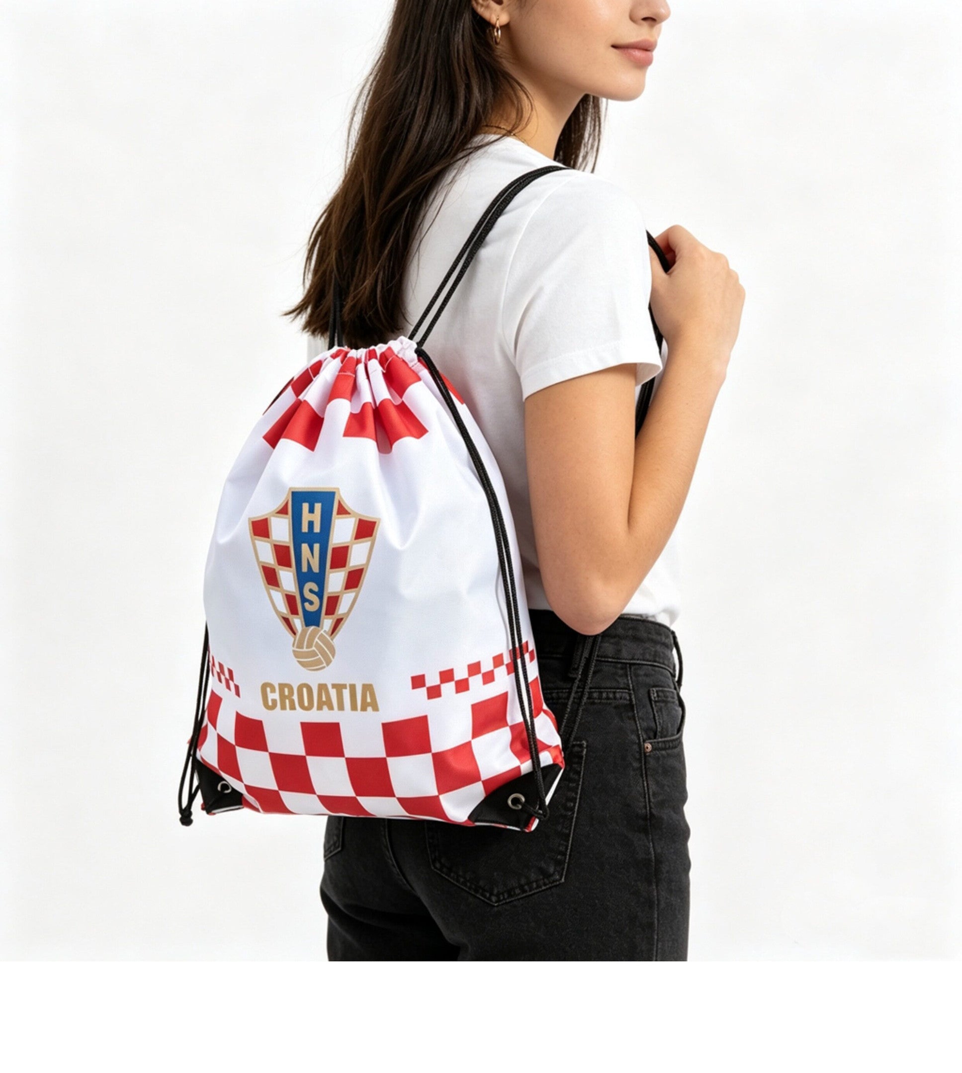 Croatia Soccer Fan Drawstring Bag – World Cup 2026 Edition