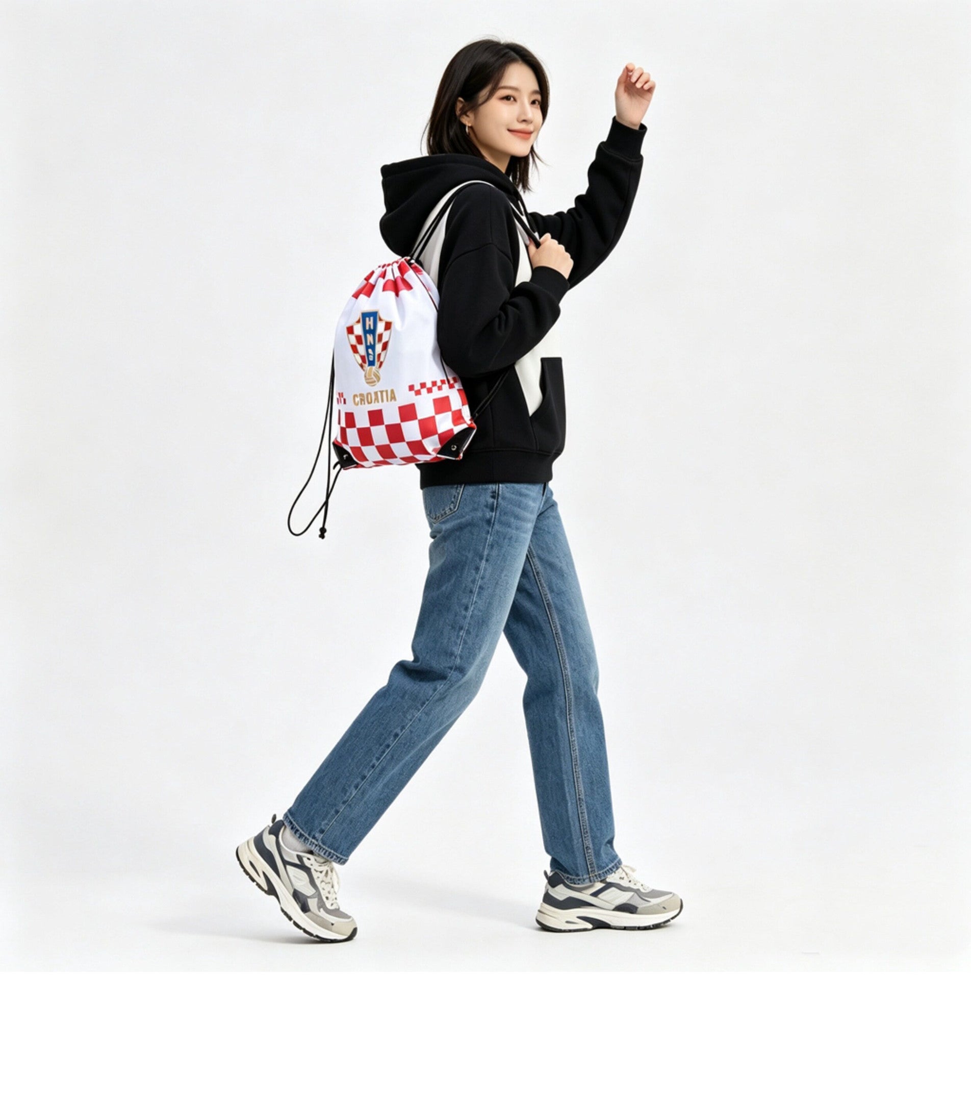 Croatia Soccer Fan Drawstring Bag – World Cup 2026 Edition